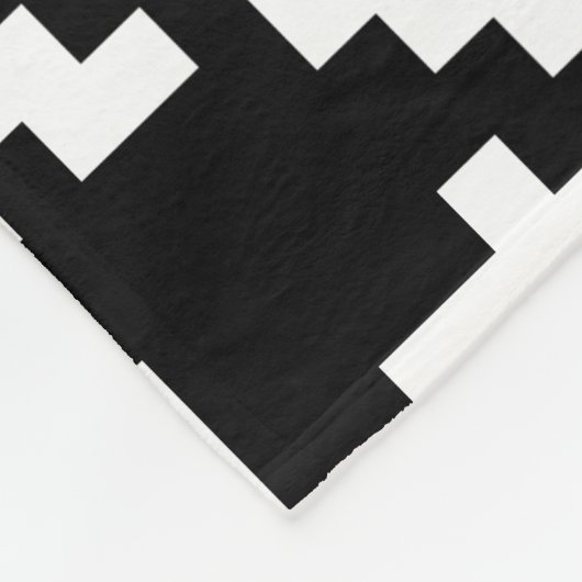 Zwart-witgeluid Fleece Deken (Hoek)