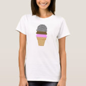 Zwart-witgeluid; Ice Cream Cone T-shirt (Voorkant)