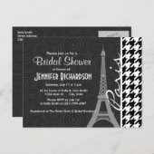 Zwart-witgeluid; Parijs Uitnodiging Briefkaart (Voorkant / Achterkant)