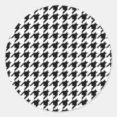 Zwart-witgeluid Ronde Sticker (Voorkant)