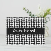 Zwart-witgeluid stijlvolle Mode Designer Kaart (Staand voorkant)