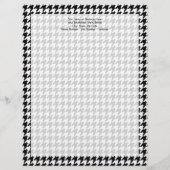 Zwart-witgeluid stijlvolle Mode Designer Persoonlijk Briefhoofd (Voorkant)