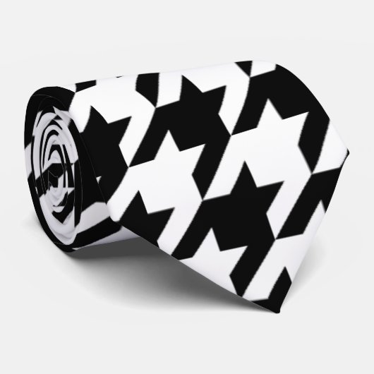 Zwart-witgeluid Stropdas (Opgerold)