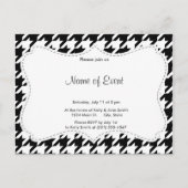 Zwart-witgeluid Uitnodiging Briefkaart (Voorkant)