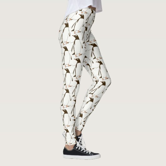 Zwart-witgente Penguin Leggings (Rechts)