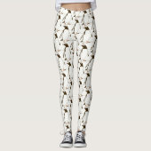 Zwart-witgente Penguin Leggings (Voorkant)