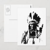 Zwart-witGeronimo Briefkaart (Voorkant / Achterkant)