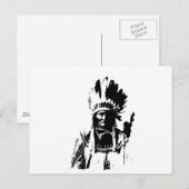 Zwart-witGeronimo Briefkaart (Voorkant / Achterkant)