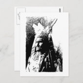 Zwart-witGeronimo Briefkaart (Voorkant / Achterkant)