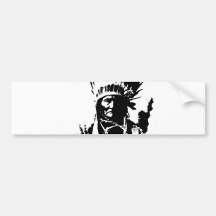 Zwart-witGeronimo Bumpersticker