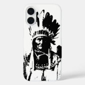 Zwart-witGeronimo Case-Mate iPhone Case (Achterkant)