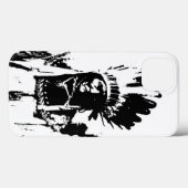 Zwart-witGeronimo Case-Mate iPhone Case (Achterkant (horizontaal))