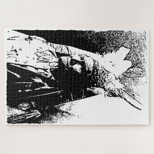 Zwart-witGeronimo Legpuzzel (Horizontaal)