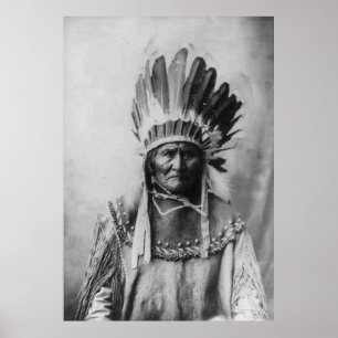 Zwart-witGeronimo Poster Geschiedenis Fotografie