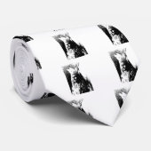 Zwart-witGeronimo Stropdas (Opgerold)