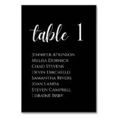 Zwart-witgespikkelde moderne legantiebruiloft kaart (Voorkant)