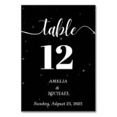 Zwart-witgespikkelde moderne legantiebruiloft kaart (Voorkant)