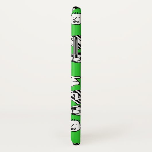 Zwart-witgestreept Football Shirten. Case-Mate iPhone Case (Achterkant / rechts)