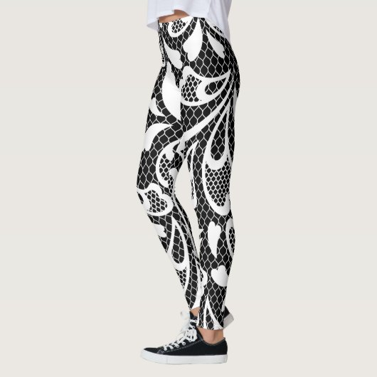 Zwart-witgezicht Leggings (Links)