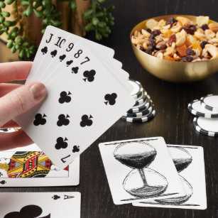 Zwart-witglas Pokerkaarten