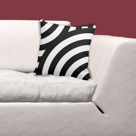 Zwart-witgolflengte Kussen