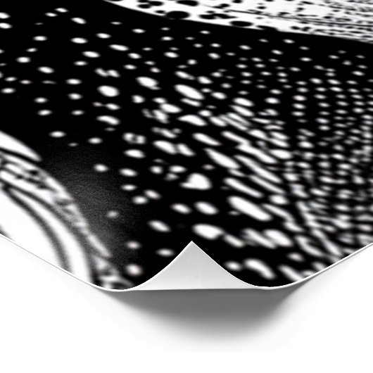 zwart-witgolven perfect poster (Hoek)