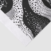 zwart-witgolven tissuepapier (Detail)