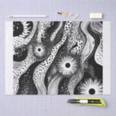 zwart-witgolven tissuepapier (Craft)