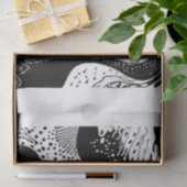 zwart-witgolven tissuepapier (Geschenk)