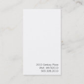 Zwart-witgotisch Visitekaartje (Achterkant)