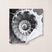 Zwart-witgrijs Bad Handdoek (Wasdoekje)