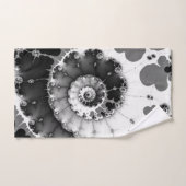 Zwart-witgrijs Bad Handdoek (Handdoek)