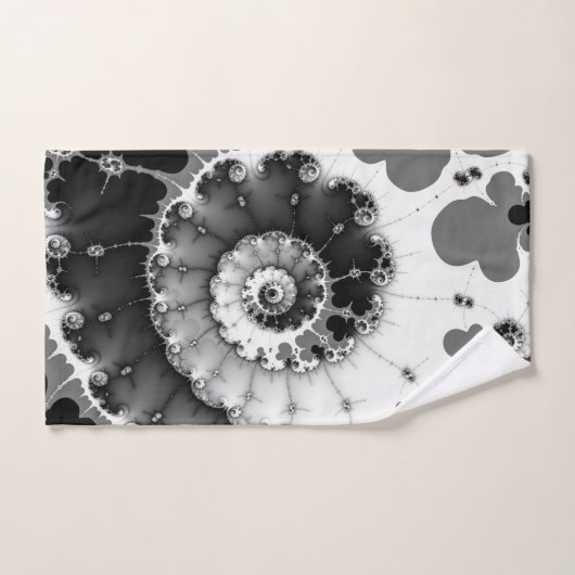 Zwart-witgrijs Bad Handdoek (Handdoek)