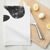 Zwart-witgrijze handdoeken (Quarter Fold)