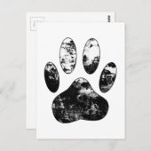 Zwart-witgrijze handdoeken briefkaart (Voorkant / Achterkant)