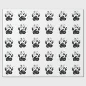 Zwart-witgrijze handdoeken cadeaupapier (Vlak)