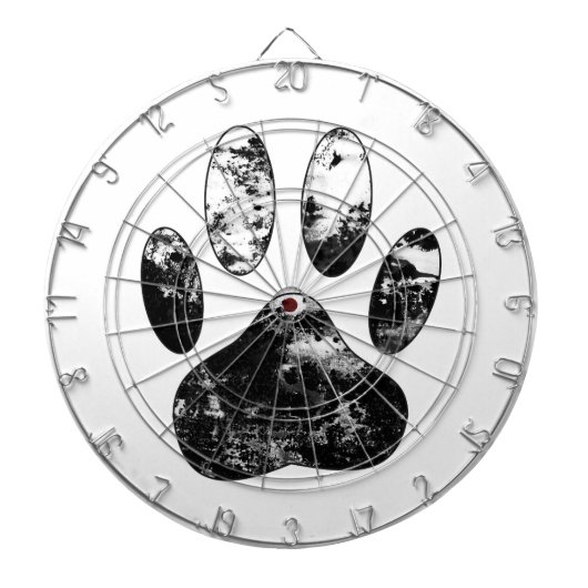 Zwart-witgrijze handdoeken dartbord (Voorkant)