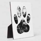 Zwart-witgrijze handdoeken fotoplaat (Zijkant)