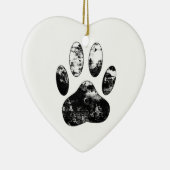 Zwart-witgrijze handdoeken keramisch ornament (Rechts)