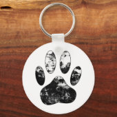 Zwart-witgrijze handdoeken sleutelhanger (Voorkant)