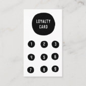 Zwart-withandbediende handbediende vlekken klantenkaartje (Voorkant)