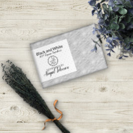 Zwart-withandgemaakte homemade zeep | Cadeauetiket Rechthoekige Sticker