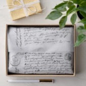  zwart-withandgeschreven brief tissuepapier (Geschenk)