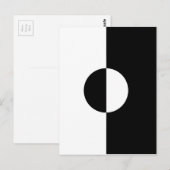 Zwart-witharmonie Briefkaart (Voorkant / Achterkant)