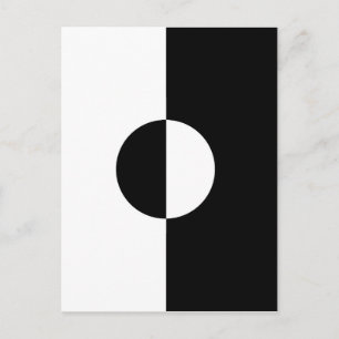 Zwart-witharmonie Briefkaart