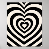 Zwart-witharten Poster (Voorkant)