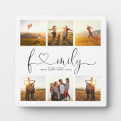 Zwart-withartscript 6 Fotoserie Collage Fotoplaat (Voorkant)