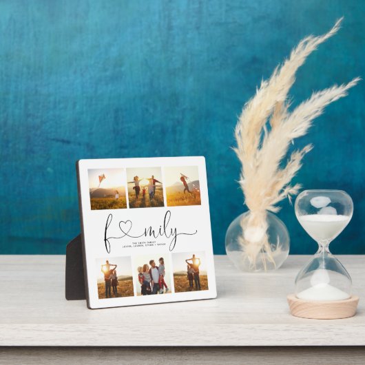 Zwart-withartscript 6 Fotoserie Collage Fotoplaat (Insitu)