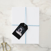 Zwart-withond Cadeaulabel (Met Touw)