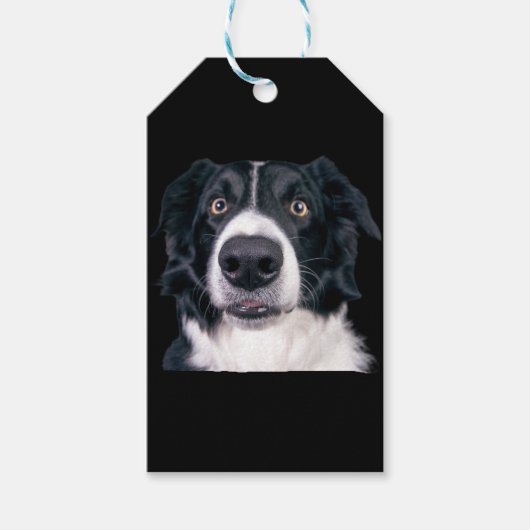 Zwart-withond Cadeaulabel (Voorkant)